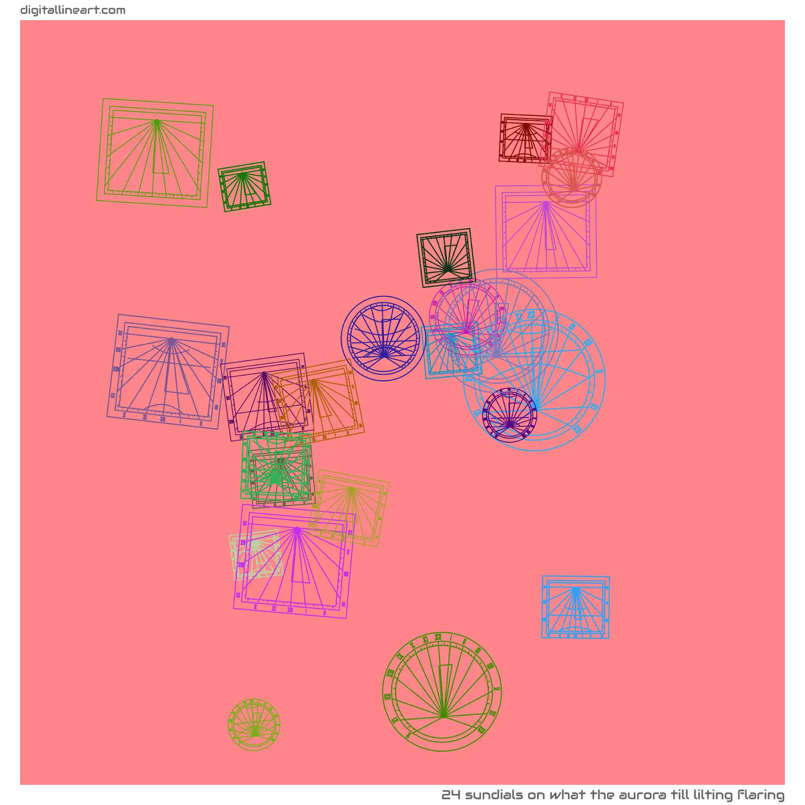 What the Aurora till Lilting Flaring — 24 sundials