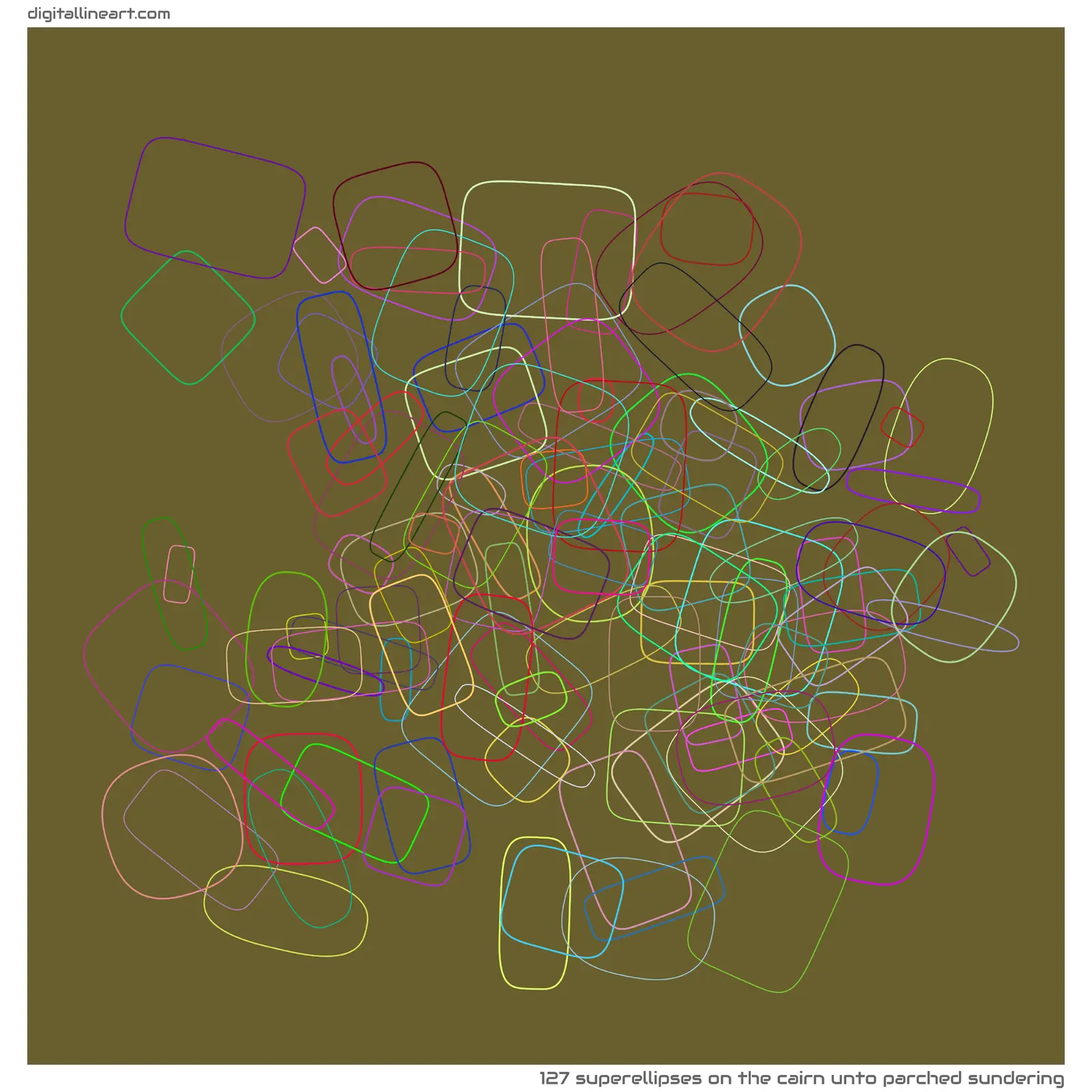 The Cairn unto Parched Sundering — 127 superellipses