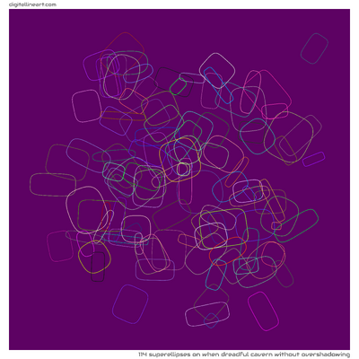 When Dreadful Cavern without Overshadowing — 114 superellipses