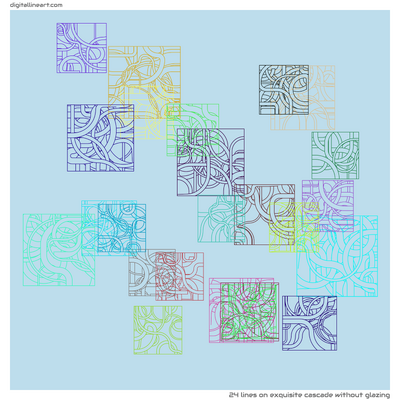 Exquisite Cascade without Glazing — 24 lines