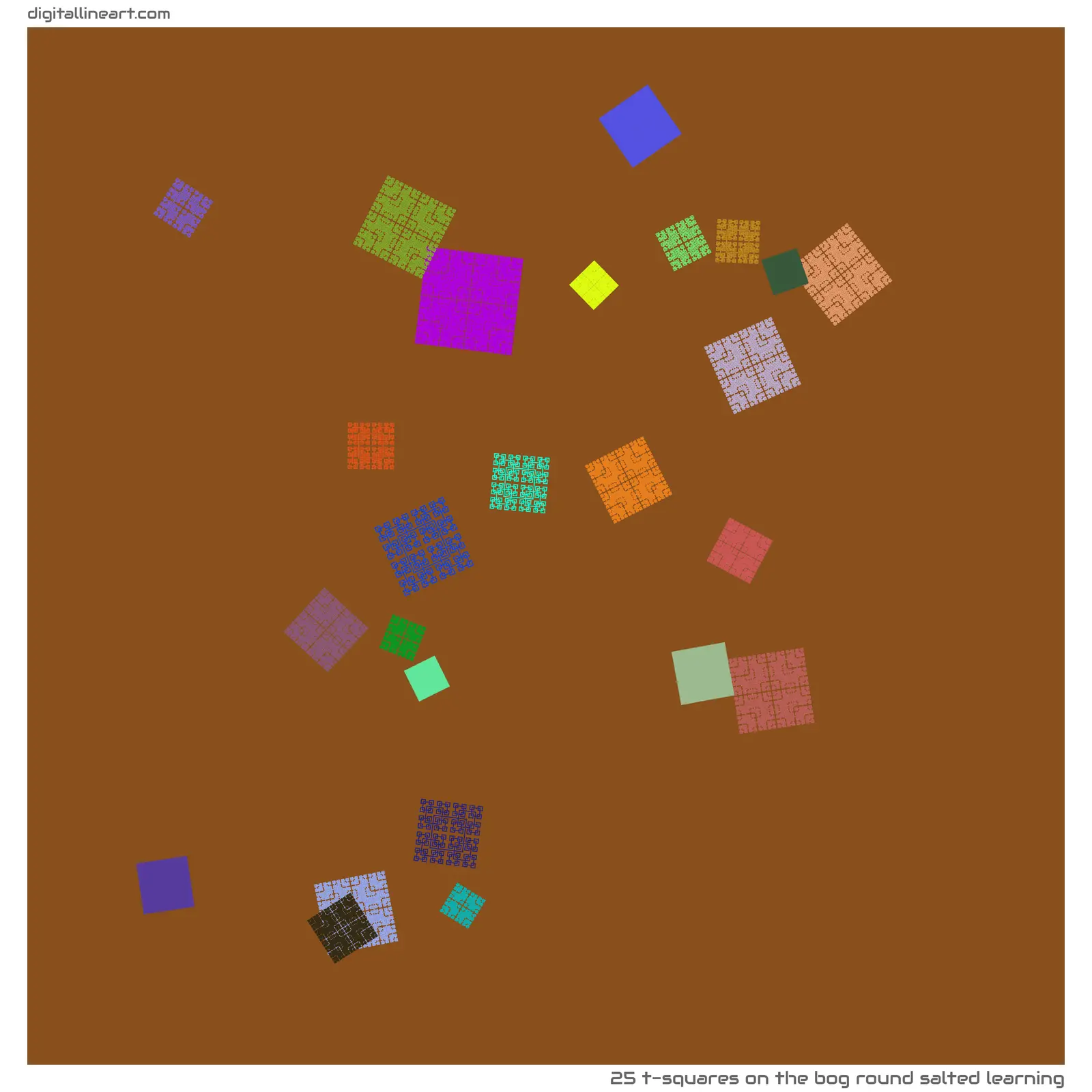 The Bog round Salted Learning — 25 T-Squares