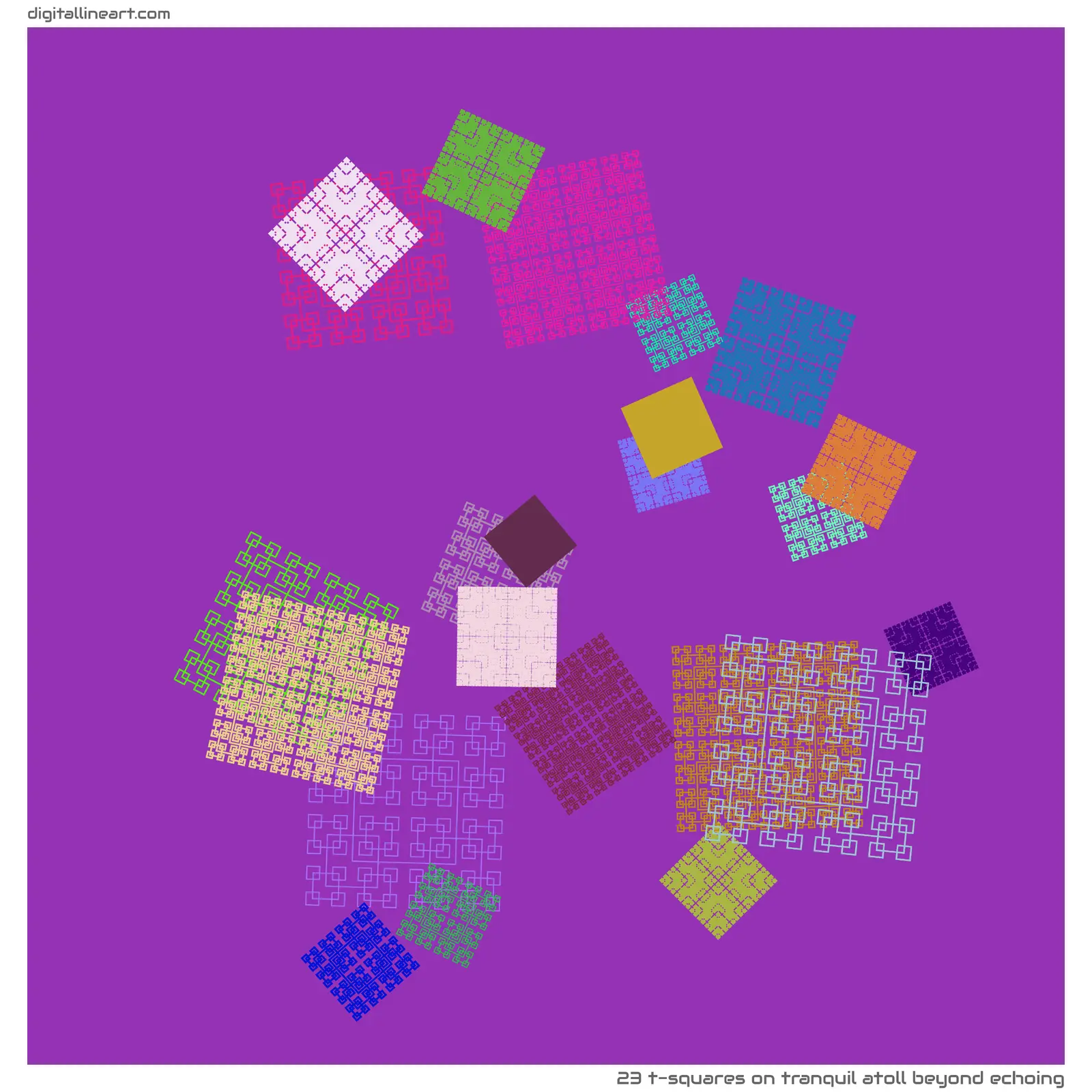 Tranquil Atoll beyond Echoing — 23 T-Squares