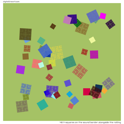 The Sound Border alongside the Rolling — 48 T-Squares