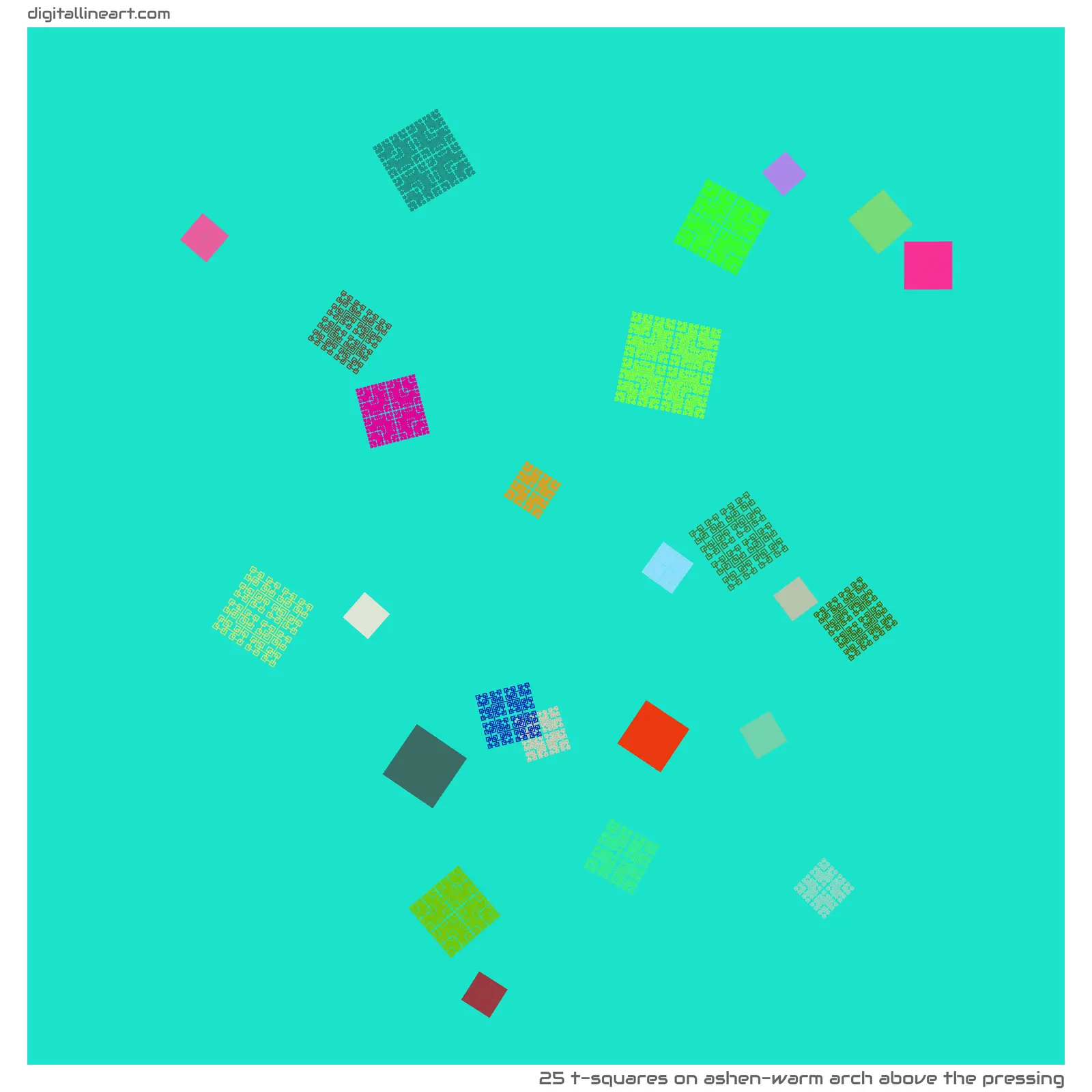 Ashen-warm Arch above the Pressing — 25 T-Squares