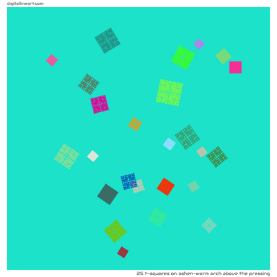 Ashen-warm Arch above the Pressing — 25 T-Squares