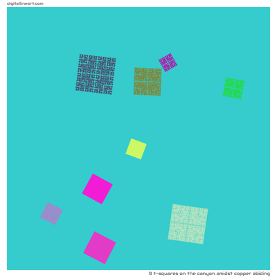 The Canyon amidst Copper Abiding — 9 T-Squares