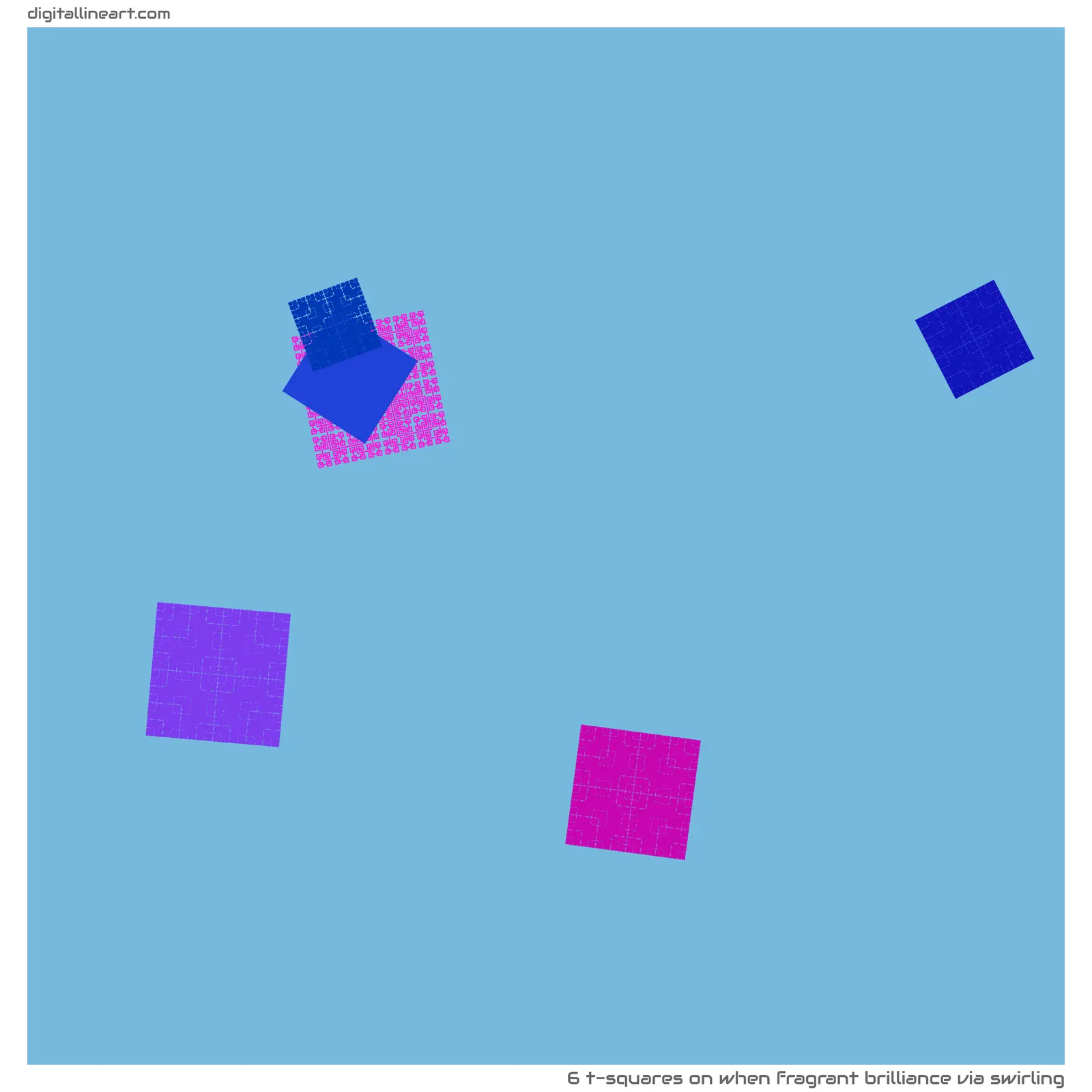 When Fragrant Brilliance via Swirling — 6 T-Squares