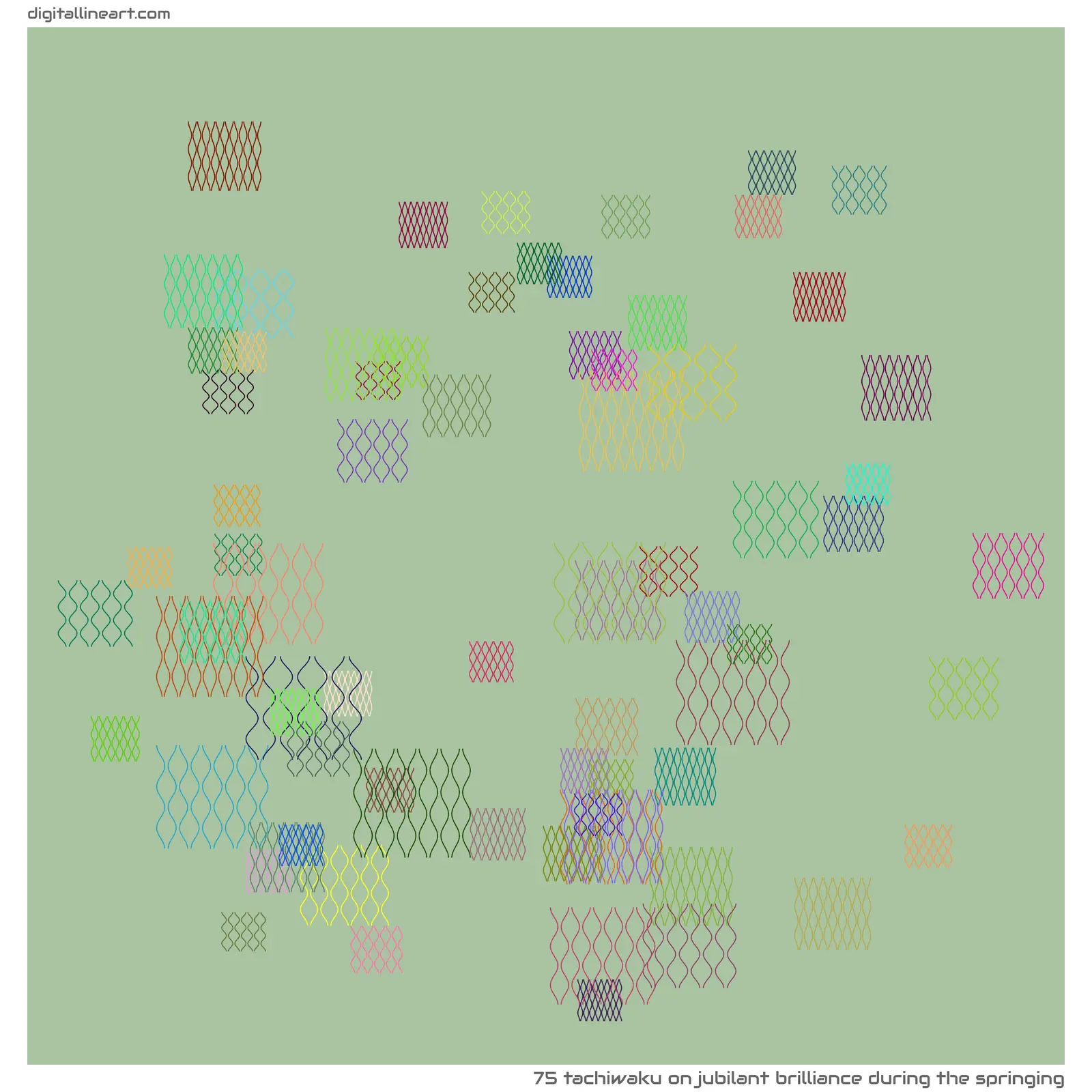 Jubilant Brilliance During the Springing — Tachiwaku, 75 elements
