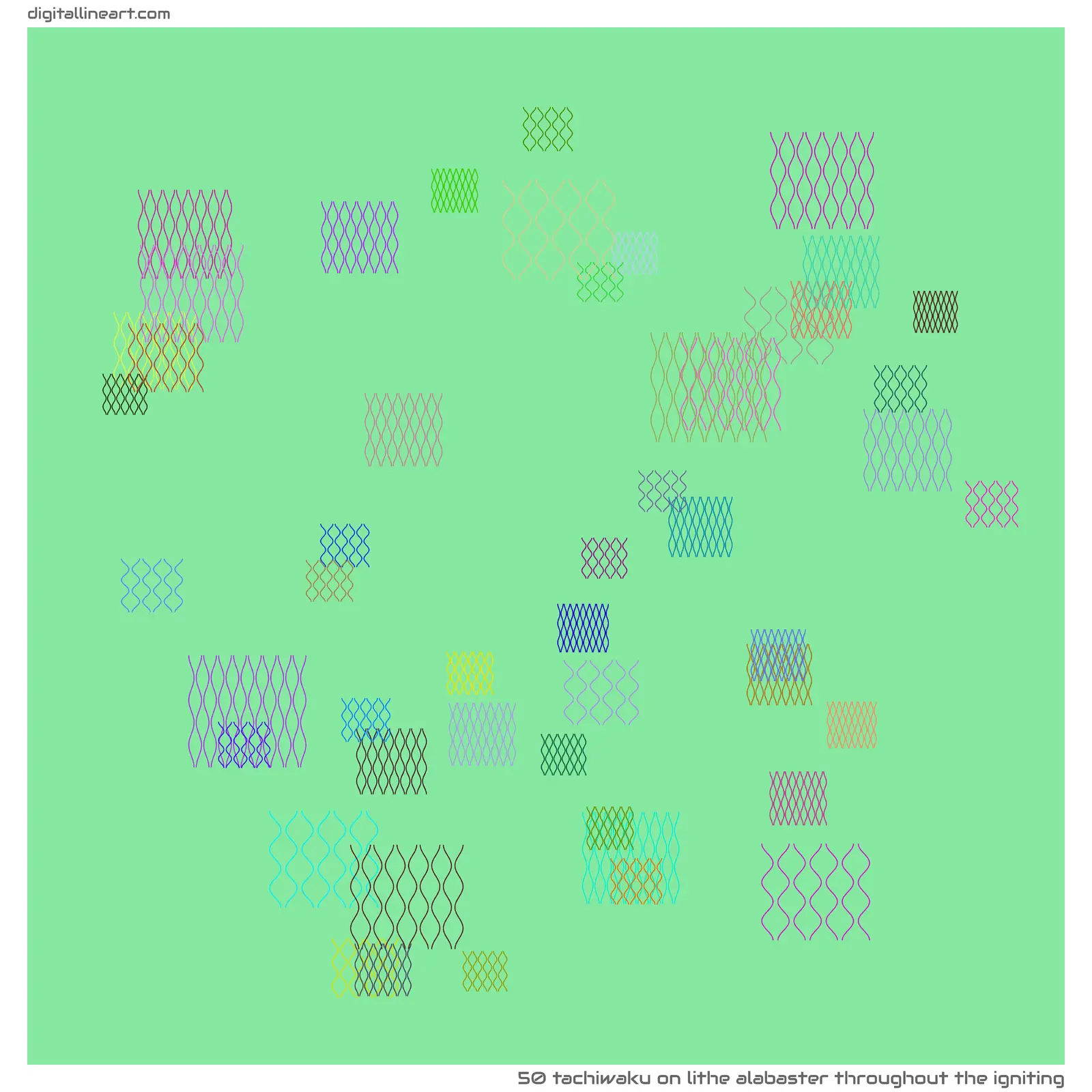 Lithe Alabaster throughout the Igniting — Tachiwaku, 50 elements