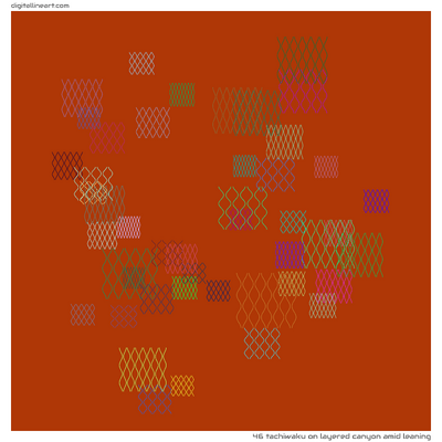 Layered Canyon amid Leaning — Tachiwaku, 46 elements