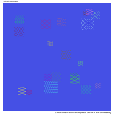 The Composed Brook in the Delineating — Tachiwaku, 20 elements