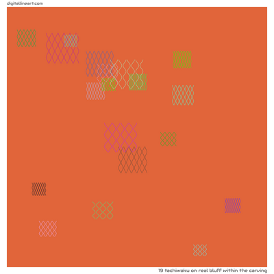 Real Bluff within the Carving — Tachiwaku, 19 elements