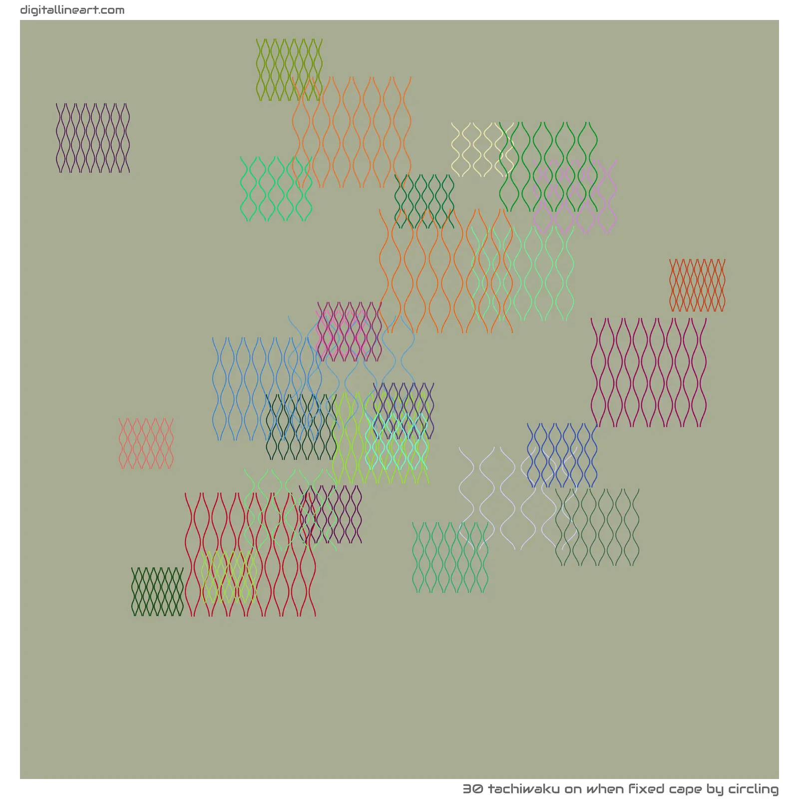 When Fixed Cape by Circling — Tachiwaku, 30 elements
