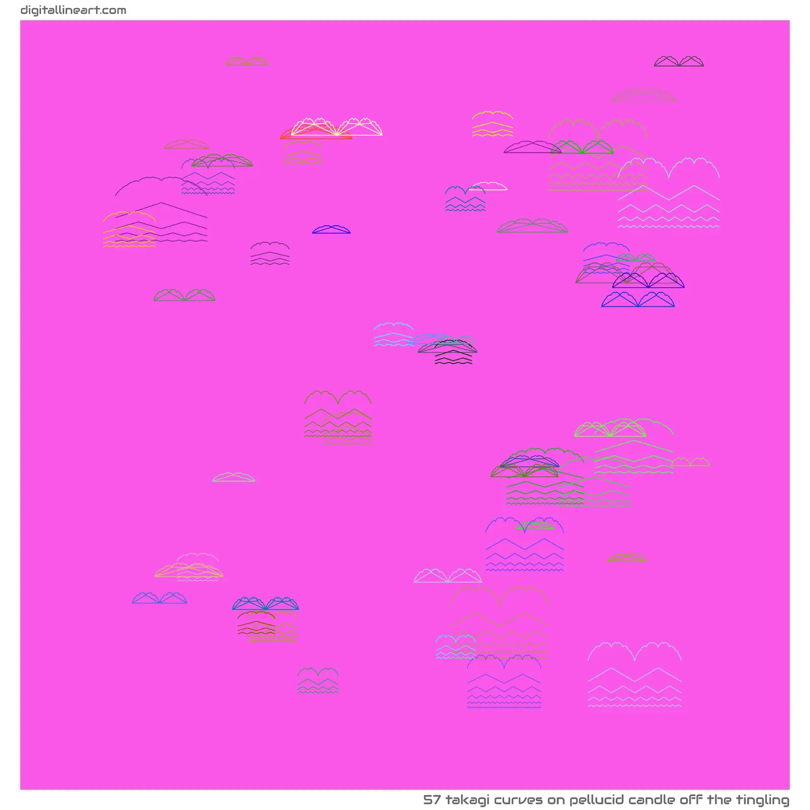 Pellucid Candle off the Tingling — 57 takagi curves