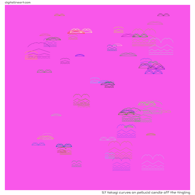 Pellucid Candle off the Tingling — 57 takagi curves