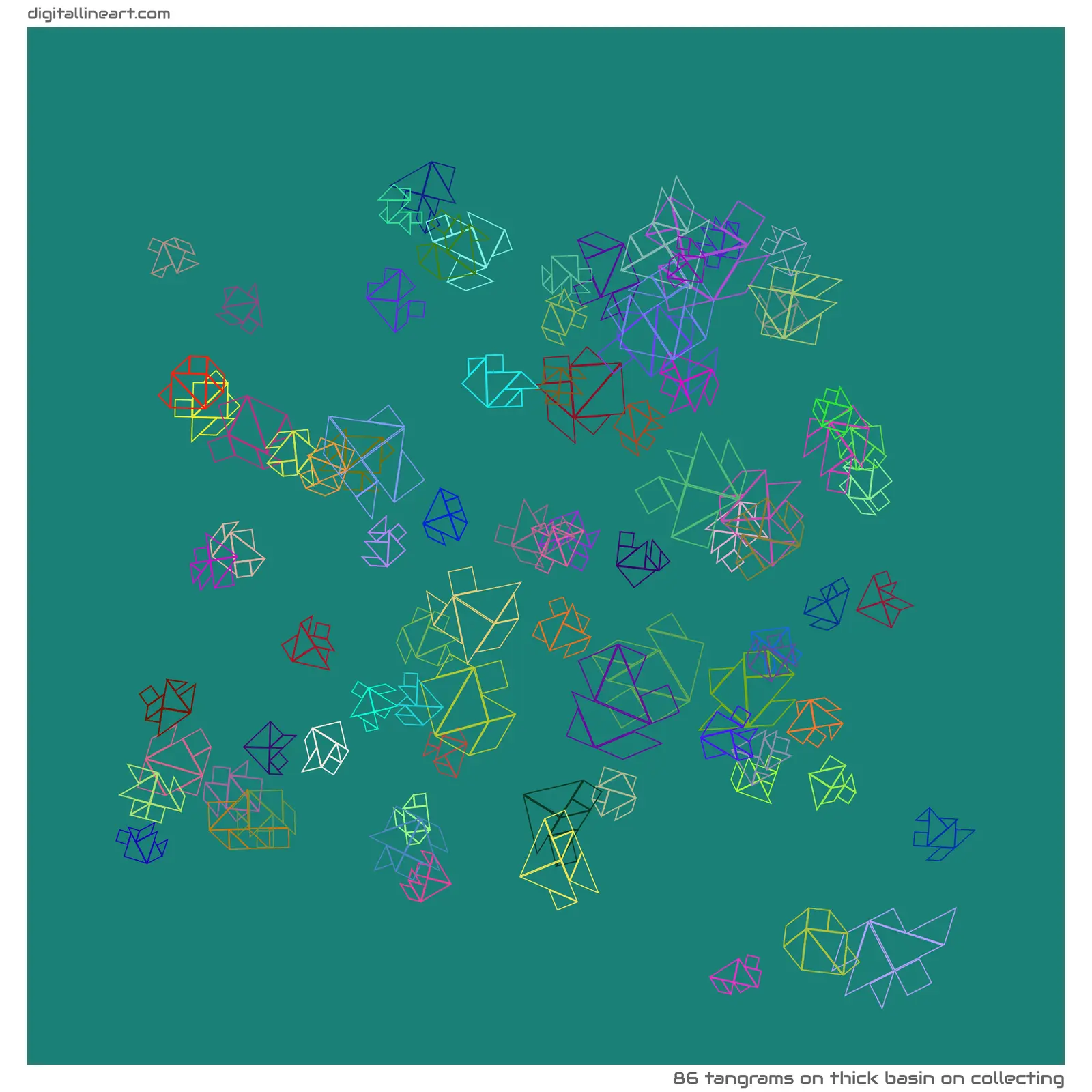 Thick Basin on Collecting — 86 tangrams