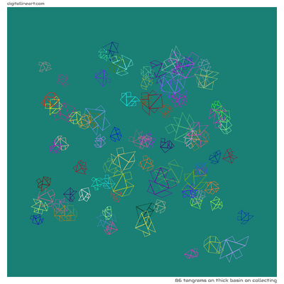 Thick Basin on Collecting — 86 tangrams