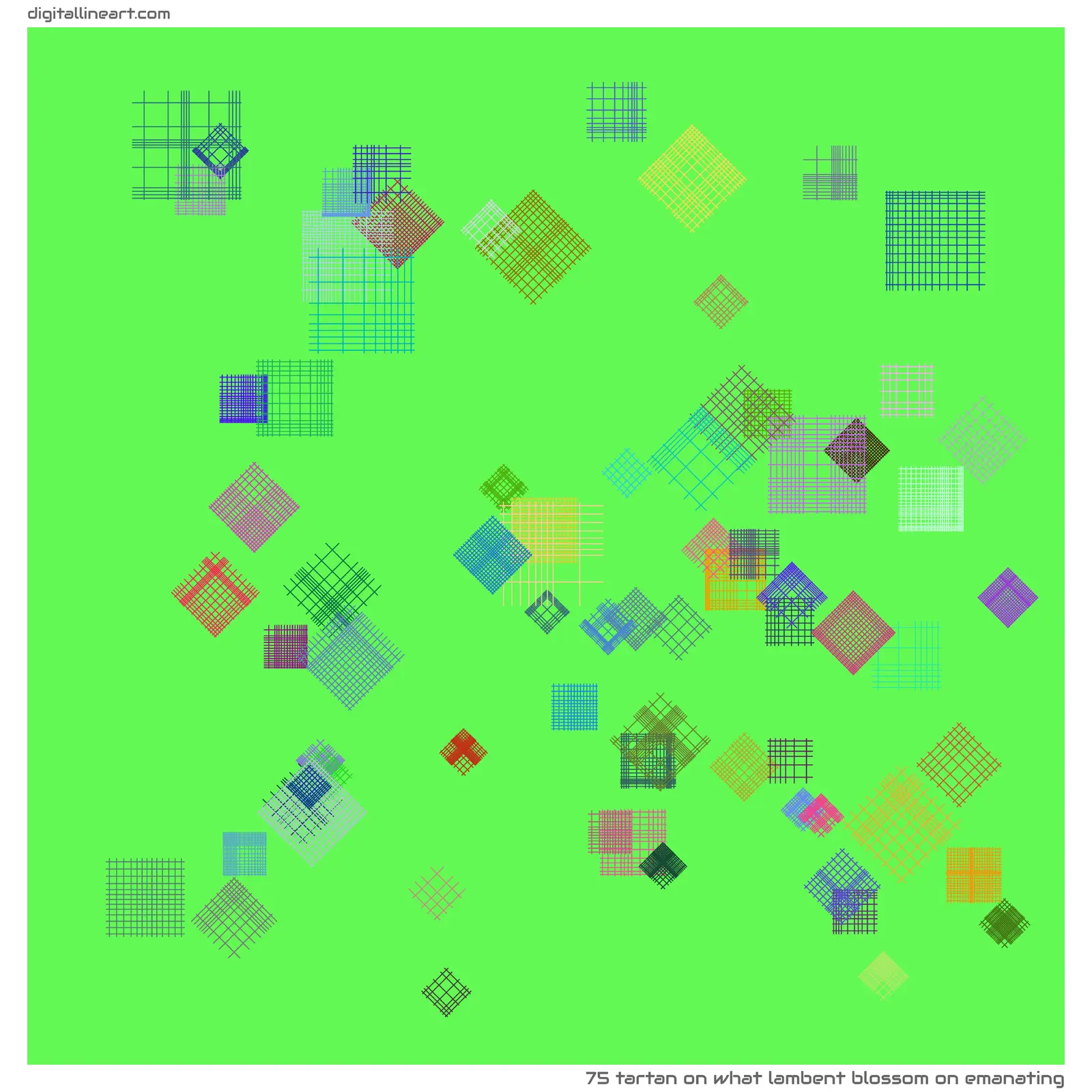 What Lambent Blossom on Emanating — Tartan, 75 elements