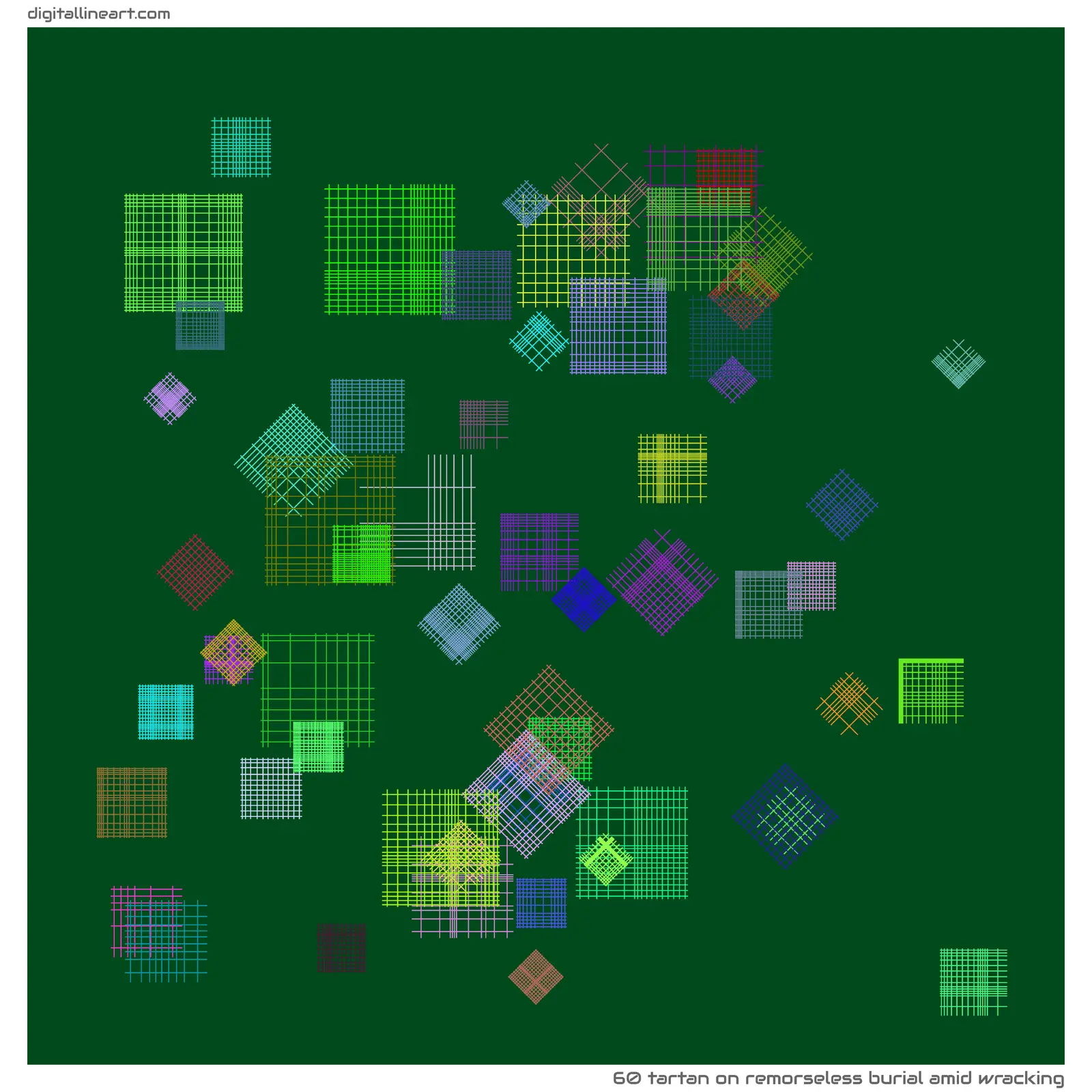 Remorseless Burial amid Wracking — Tartan, 60 elements