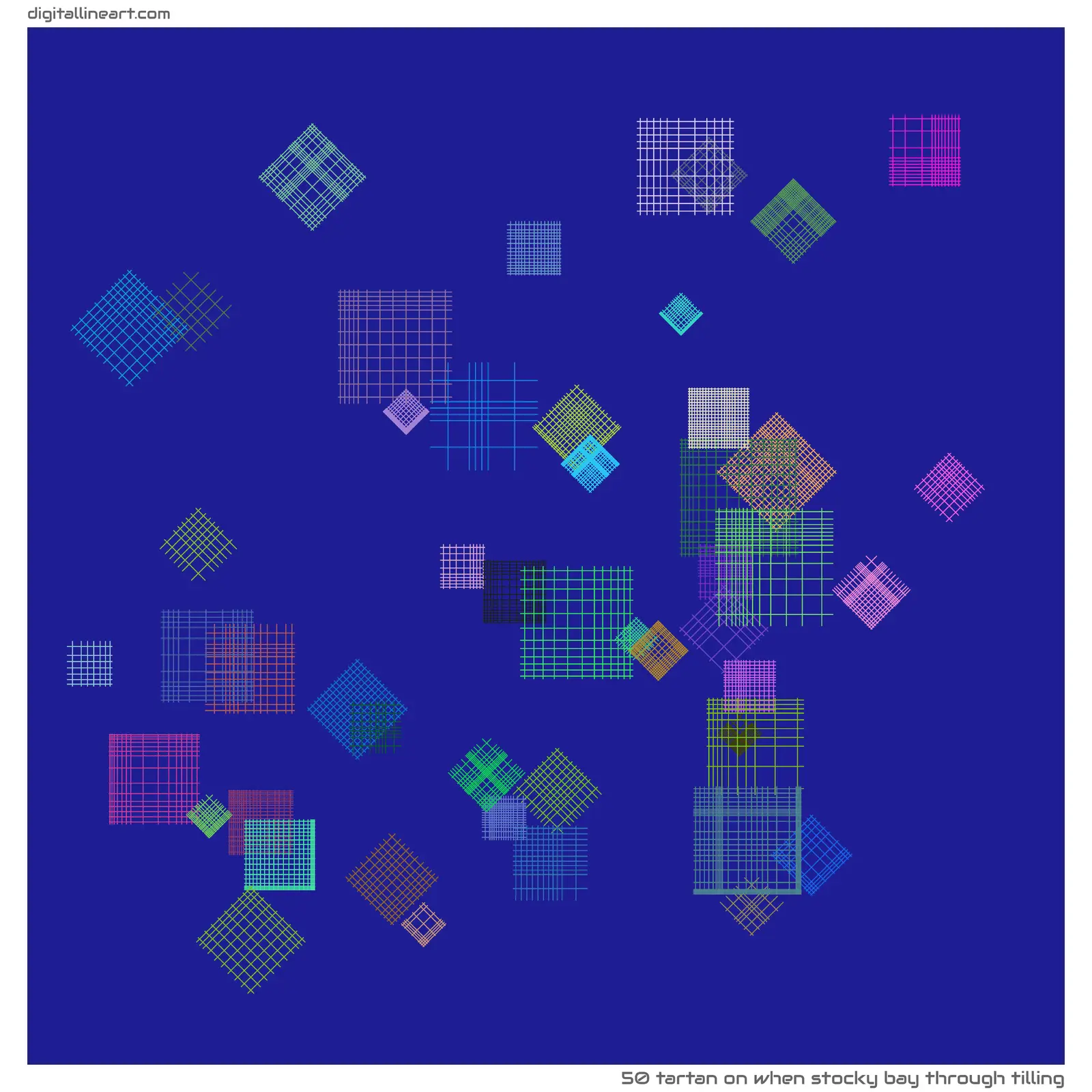 When Stocky Bay through Tilling — Tartan, 50 elements