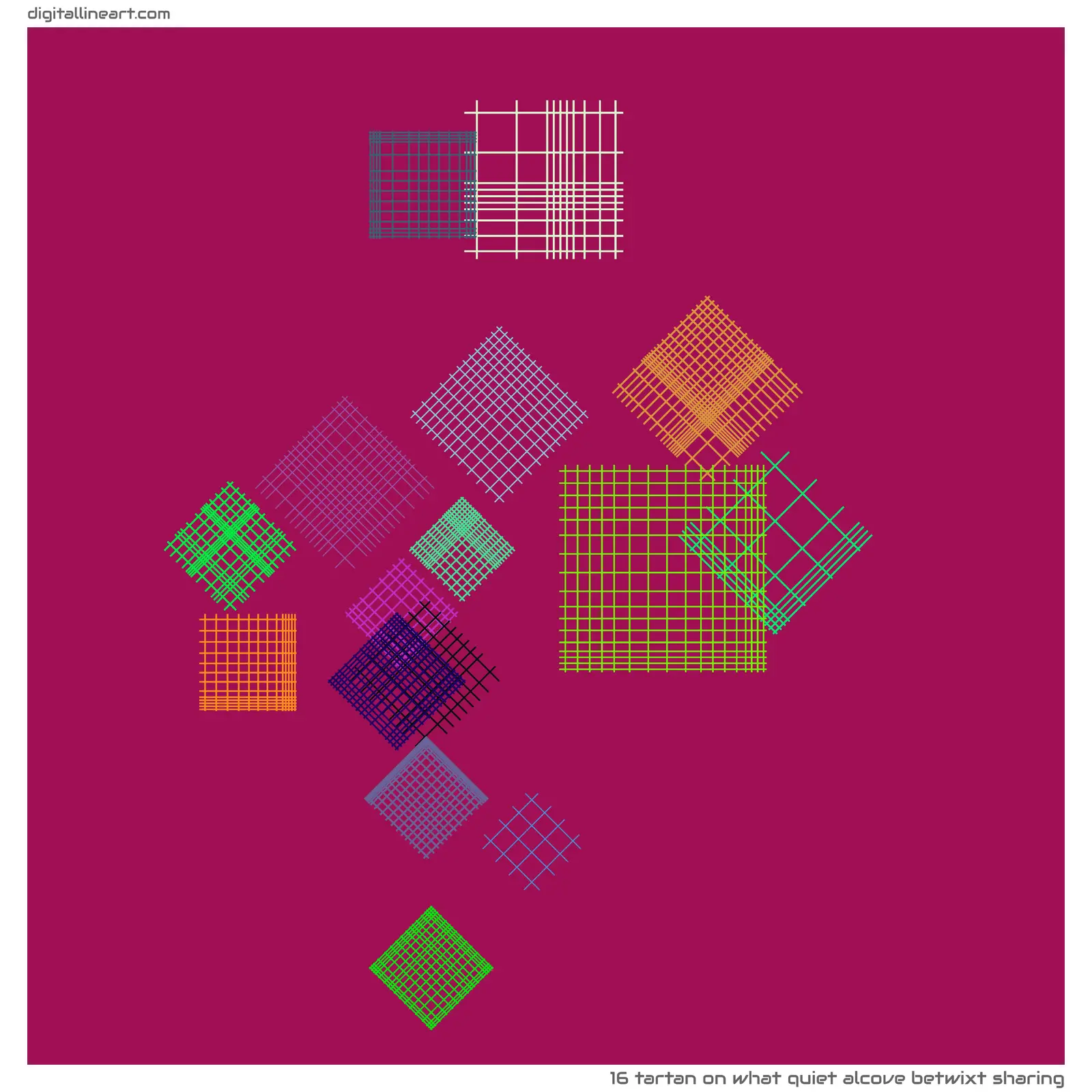 What Quiet Alcove betwixt Sharing — Tartan, 16 elements
