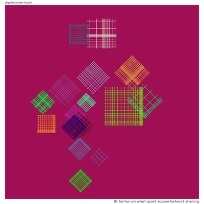 What Quiet Alcove betwixt Sharing — Tartan, 16 elements