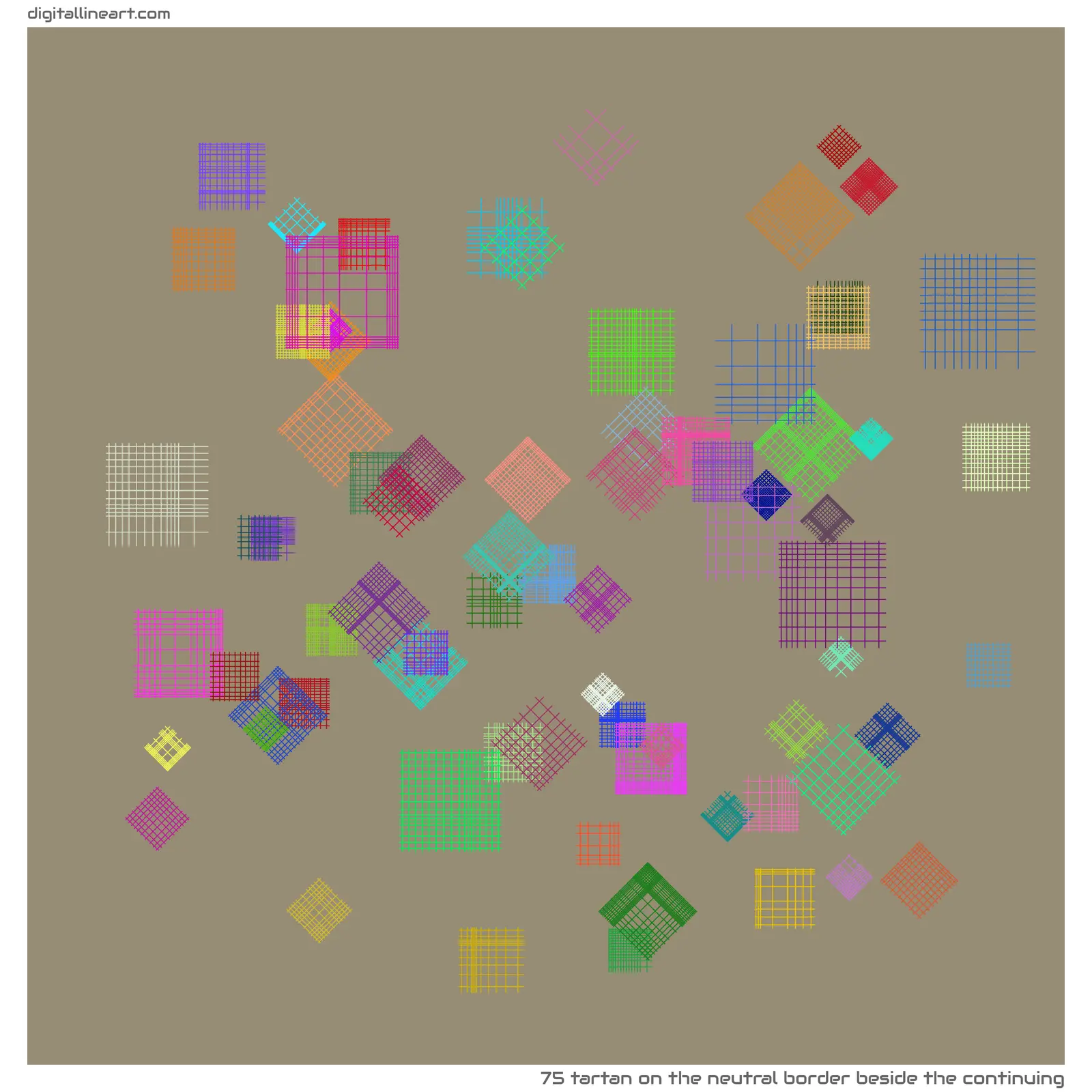 The Neutral Border beside the Continuing — Tartan, 75 elements