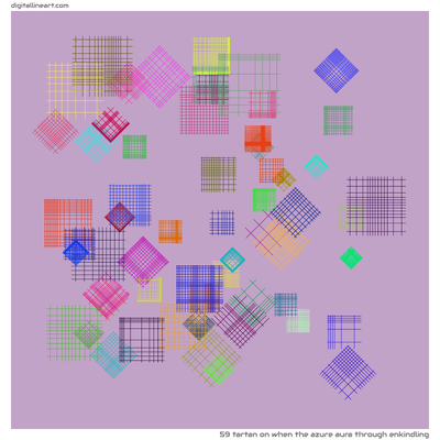 When the Azure Aura through Enkindling — Tartan, 59 elements