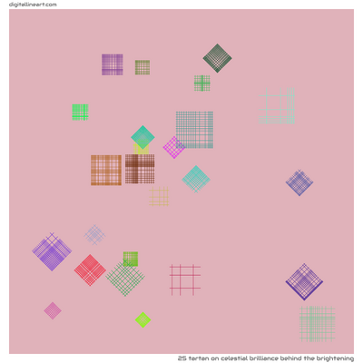 Celestial Brilliance behind the Brightening — Tartan, 25 elements