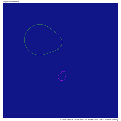 2 Teardrops in When the Saturnine Cairn amid Stalling