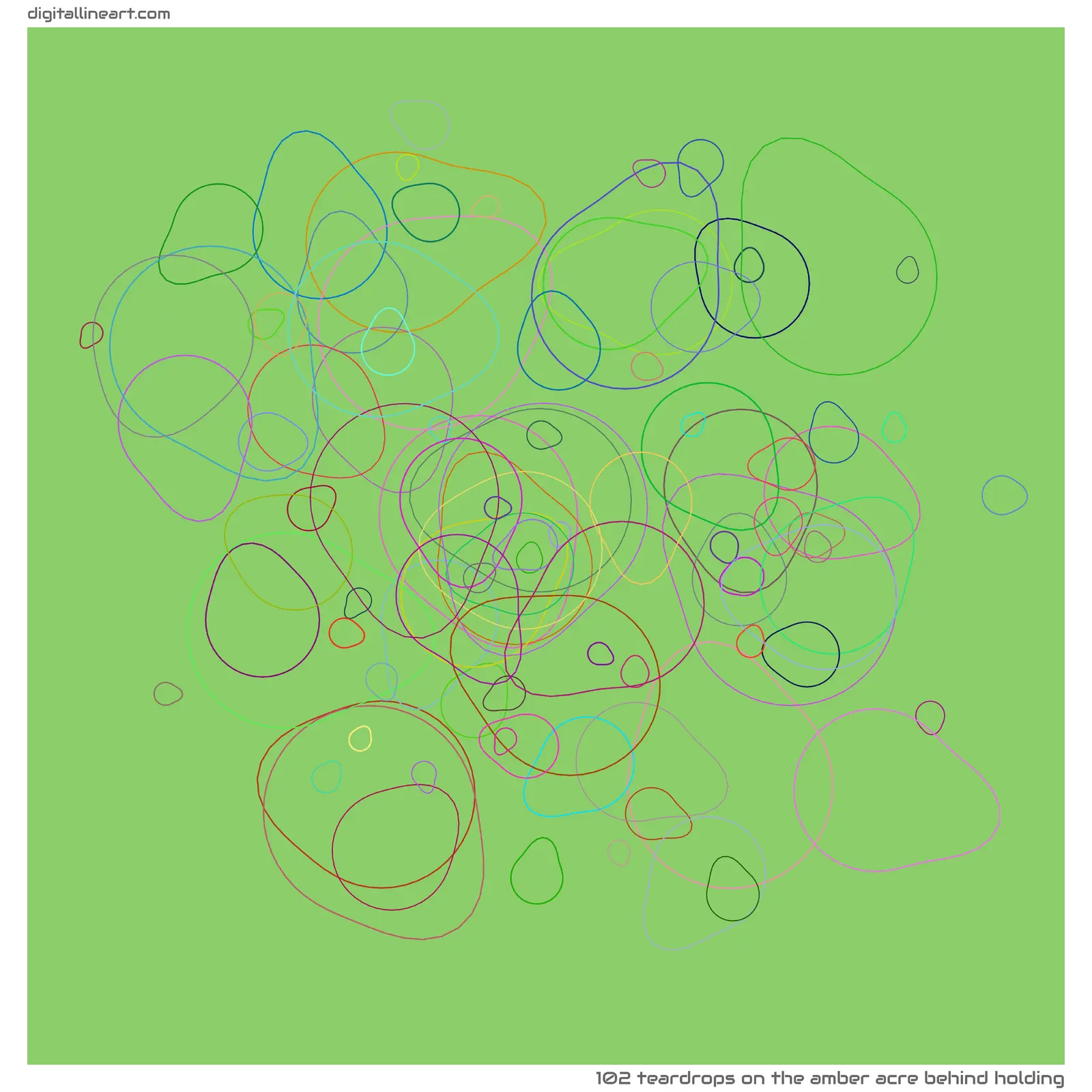The Amber Acre behind Holding — 102 teardrops