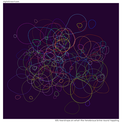 What the Tenebrous Brine round Toppling — 125 teardrops