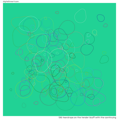 The Tender Bluff with the Continuing — 136 teardrops