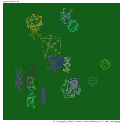 What the Abyss till Lost Besieging — 17 tensegrity structures