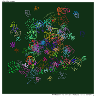 Drained Abyss across Perishing — 107 tesseracts