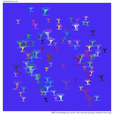 What the Neutral Canyon beside Working — 100 tornadoes