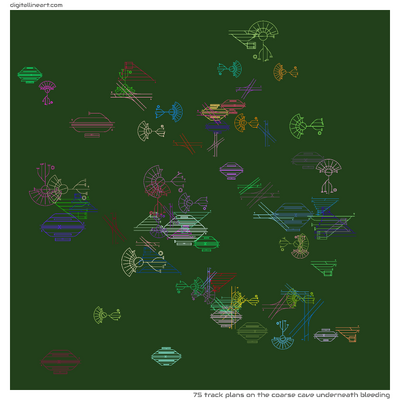 The Coarse Cave underneath Bleeding — 75 track plans