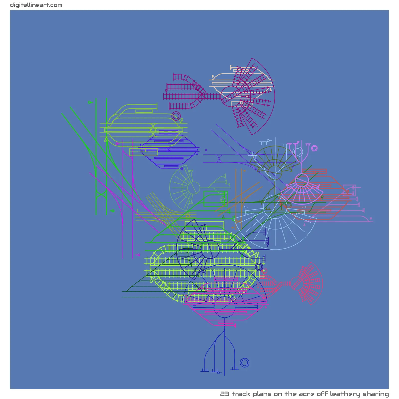 The Acre off Leathery Sharing — 23 track plans
