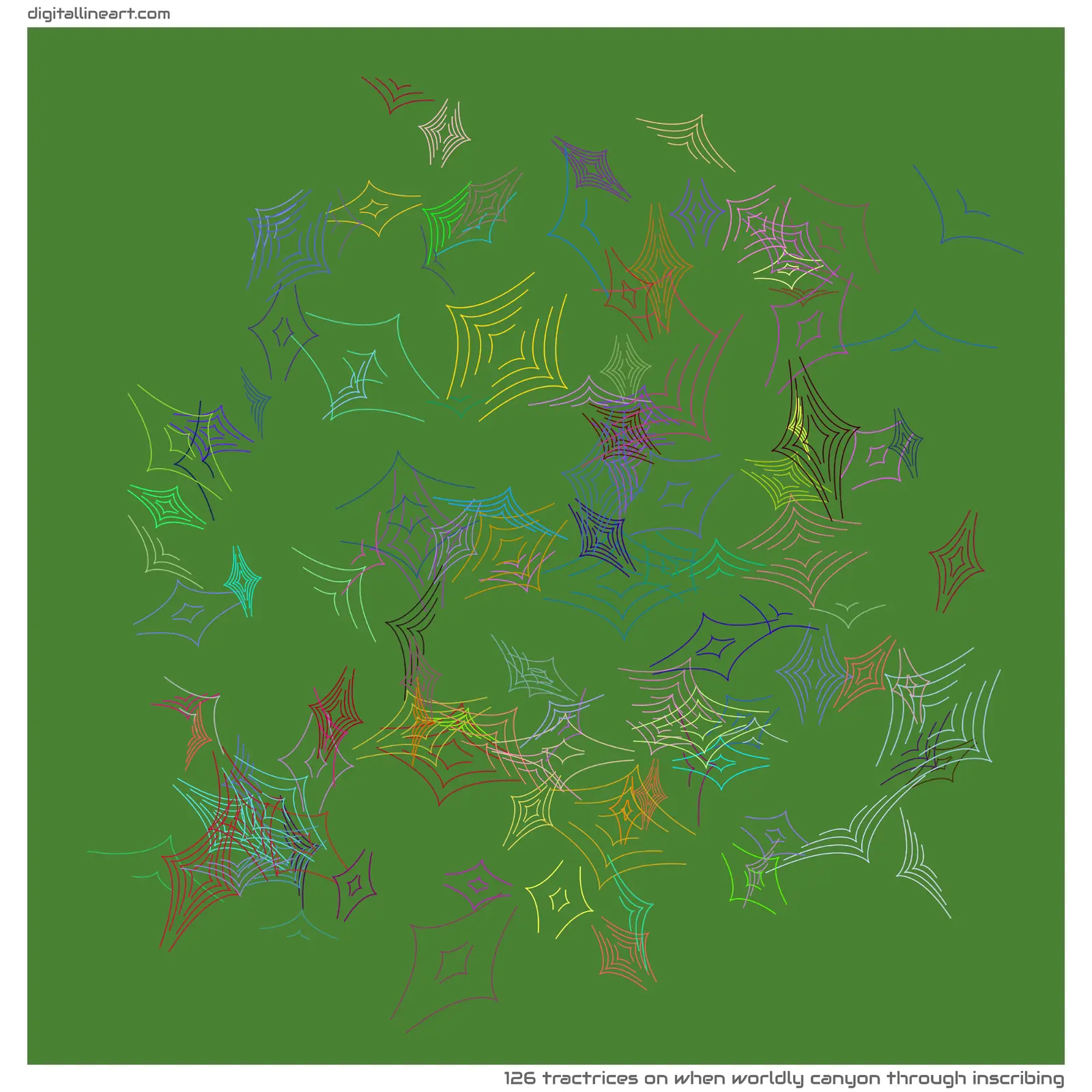 When Worldly Canyon through Inscribing — 126 tractrices