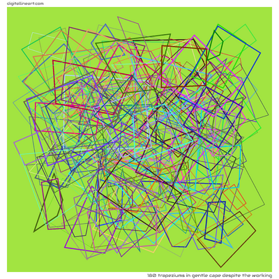 180 Trapeziums in Gentle Cape despite the Working