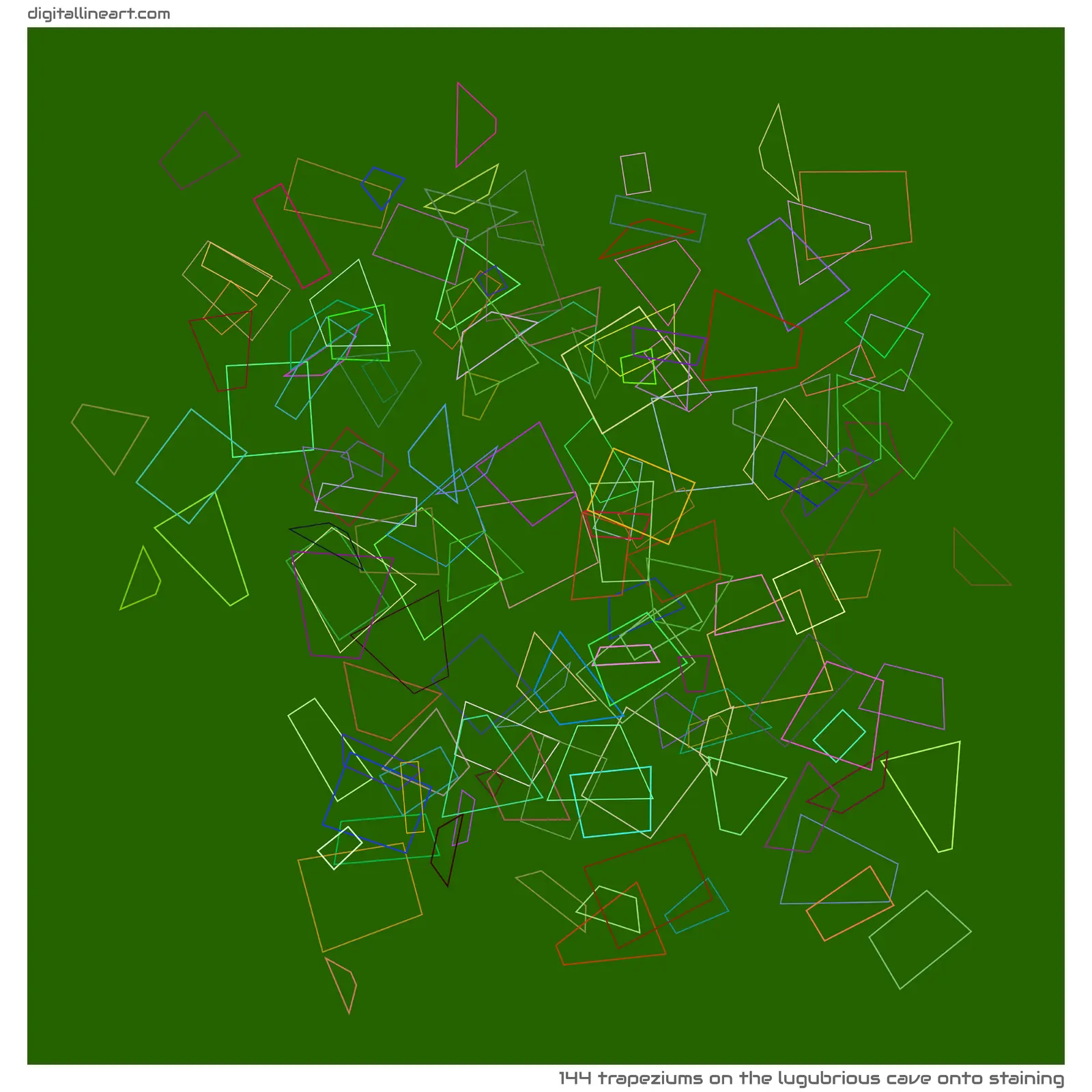 The Lugubrious Cave onto Staining — 144 trapeziums