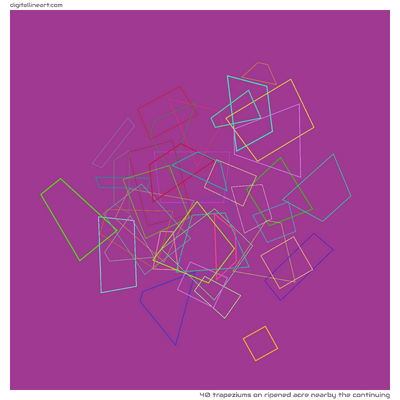 Ripened Acre nearby the Continuing — 40 trapeziums