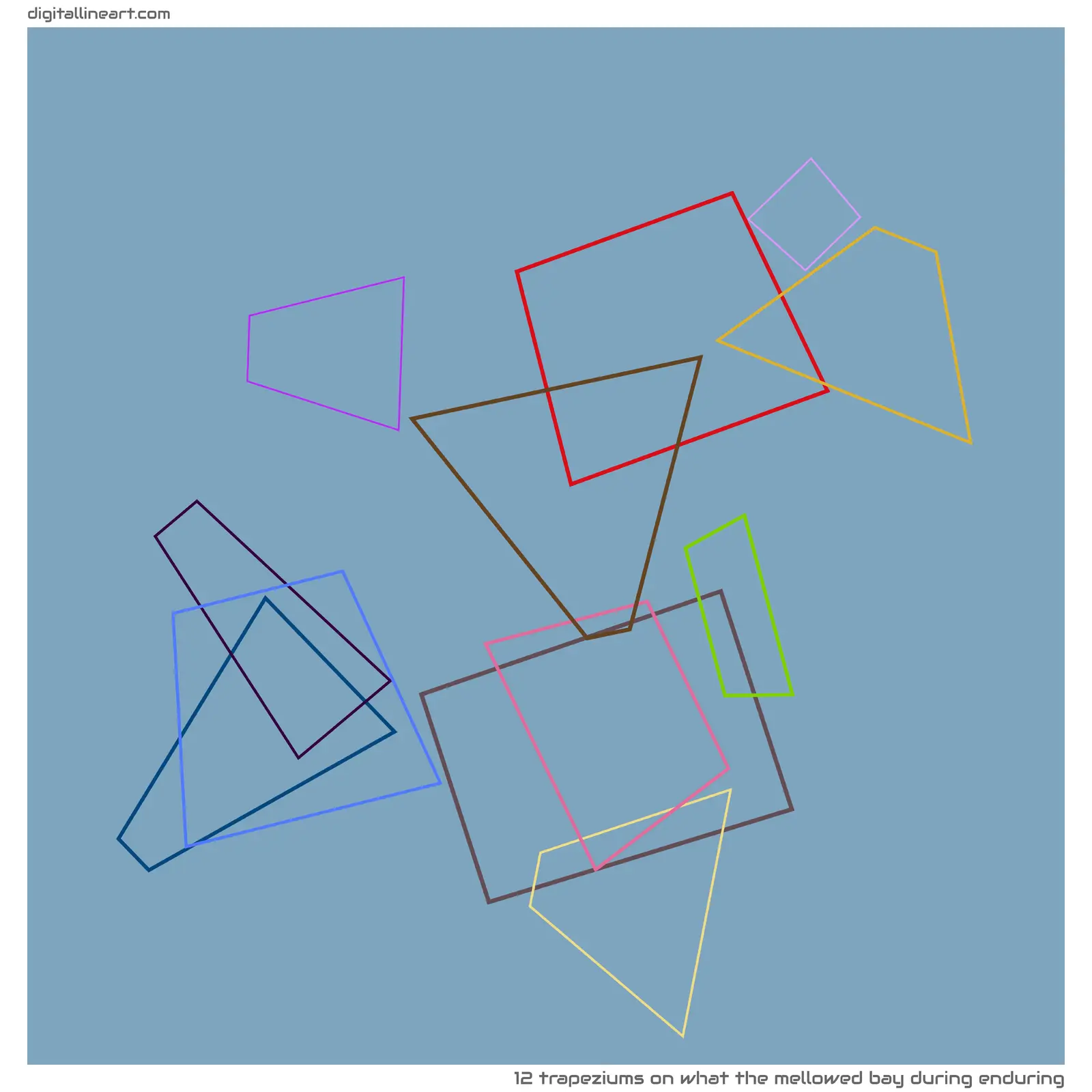 What the Mellowed Bay During Enduring — 12 trapeziums