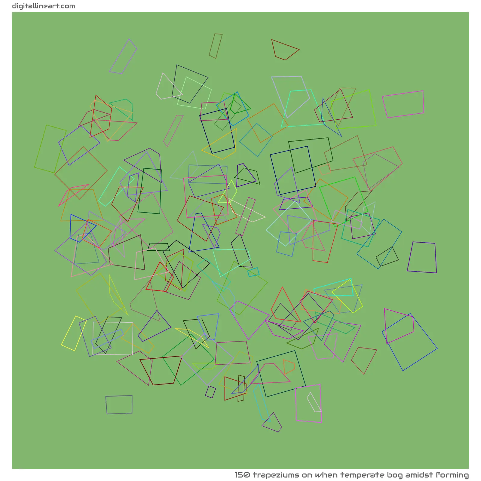 When Temperate Bog amidst Forming — 150 trapeziums