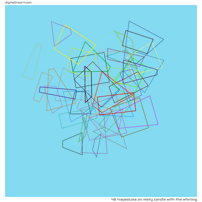 Misty Candle with the Whirling — 48 trapeziums