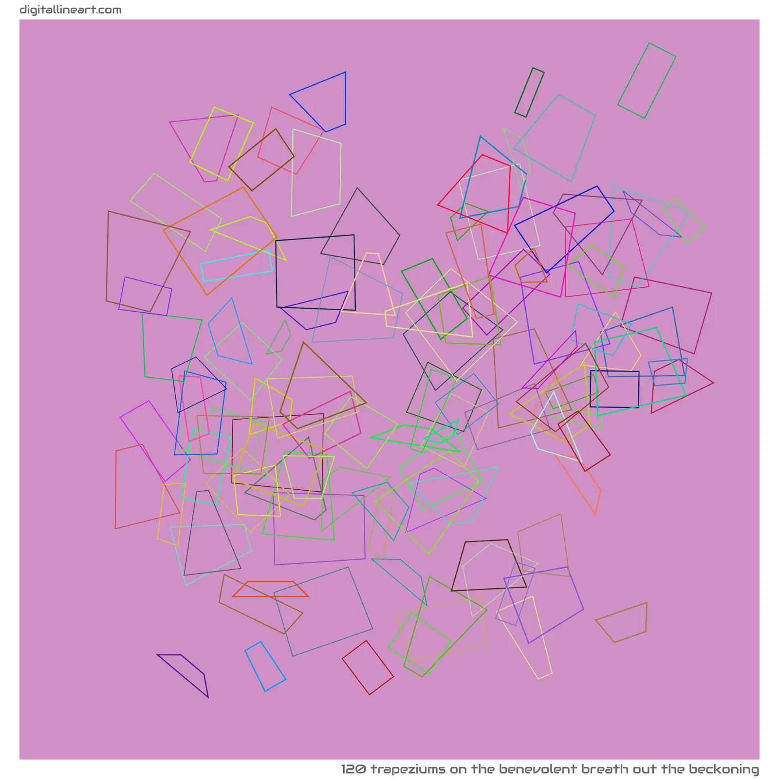 The Benevolent Breath out the Beckoning — 120 trapeziums