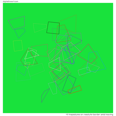 Resolute Border amid Moving — 41 trapeziums
