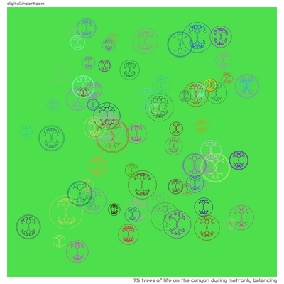 The Canyon During Matronly Balancing — Trees of Life, 75 elements