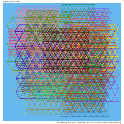 54 Tri Grid in When White Candle toward Breathing