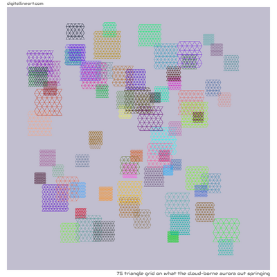 What the Cloud-borne Aurora out Springing — Triangle Grid, 75 elements